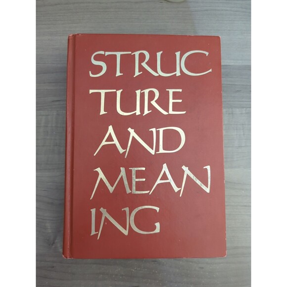 1976 Structure and Meaning: An Introduction to Literature by Anthony Dube HC - Picture 1 of 7